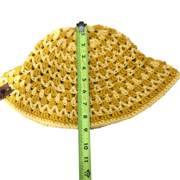 Crochet Bucket Hat | Mustard Yellow main image 3